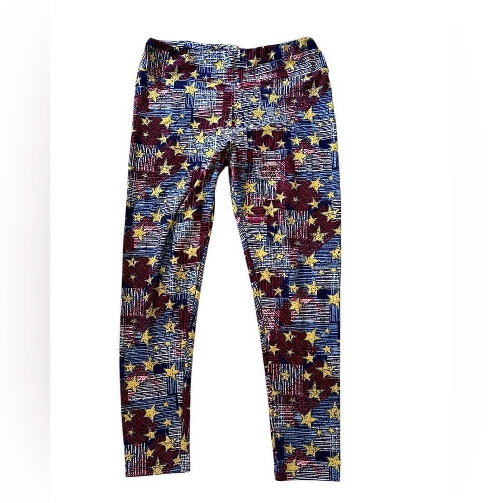 LuLaRoe Tall and Curvey Leggings, Fourth of July print